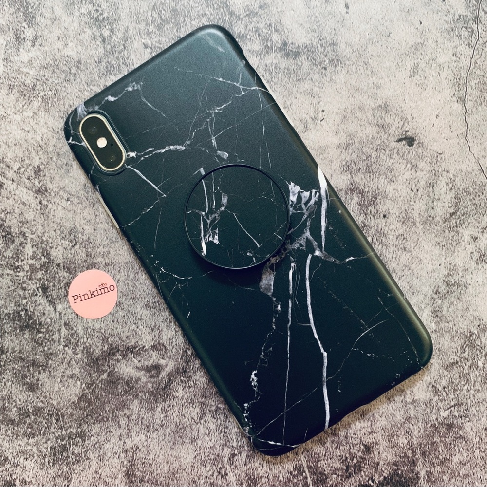 💕iPhone XS Max/XS Marble Pattern Case w/Socket